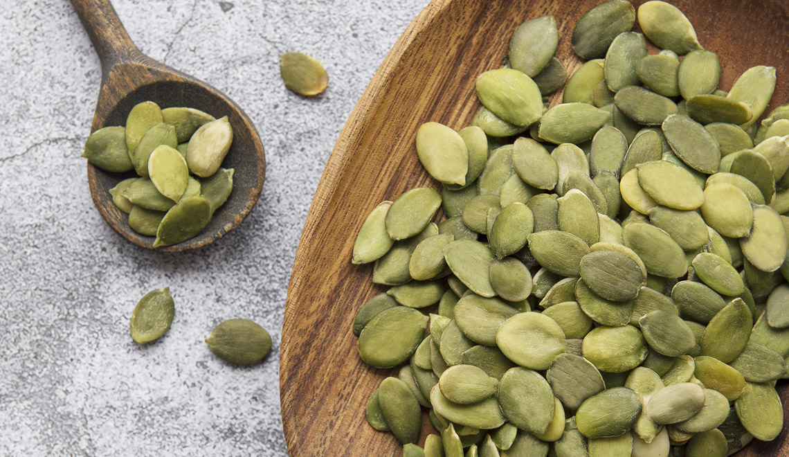 Les graines de courge