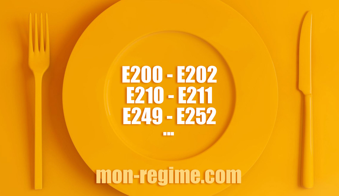 Les principaux conservateurs alimentaires