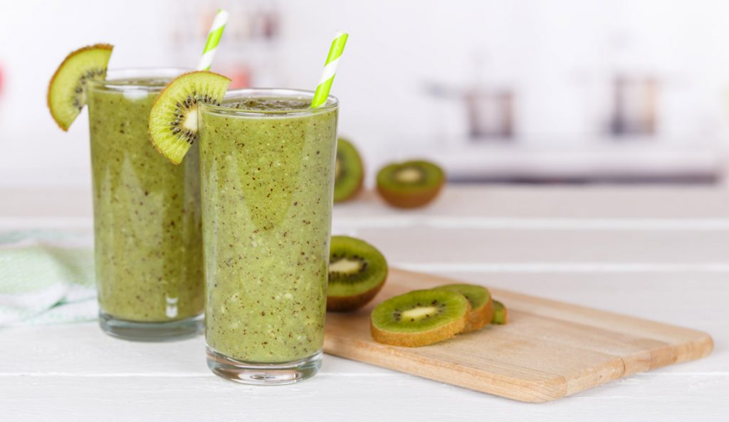 Smoothie détox "vert vitalité" au kiwi